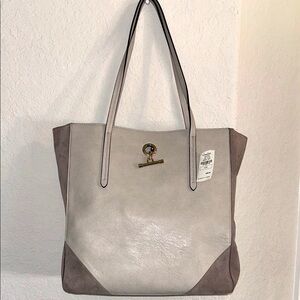 Neiman Marcus Elegant Gray Tote